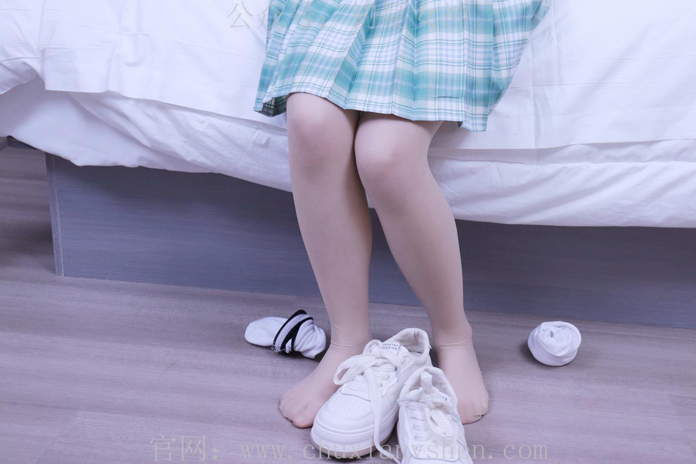 图片[112]-初夏女神 NO.013 念念 常规S码绿色JK套搭配小白鞋[126P] – 速更版-美库