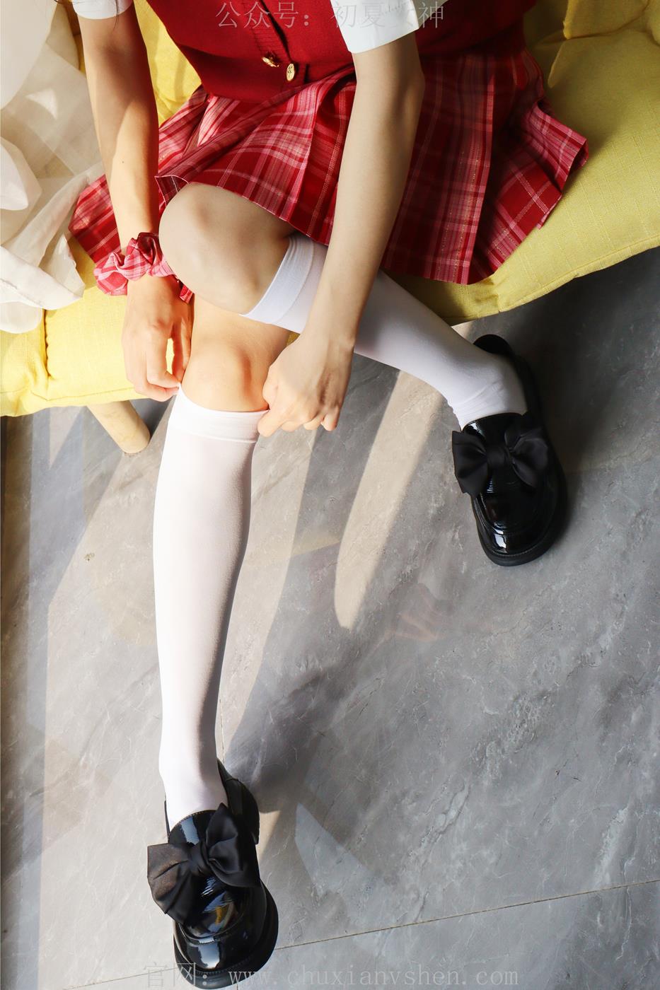 图片[10]-初夏女神  蓝莓 S码大红色JK套搭小黑皮鞋[100P] – 速更版-美库