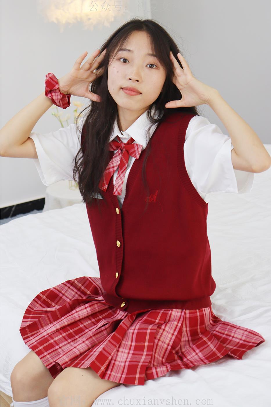 图片[48]-初夏女神  蓝莓 S码大红色JK套搭小黑皮鞋[100P] – 速更版-美库