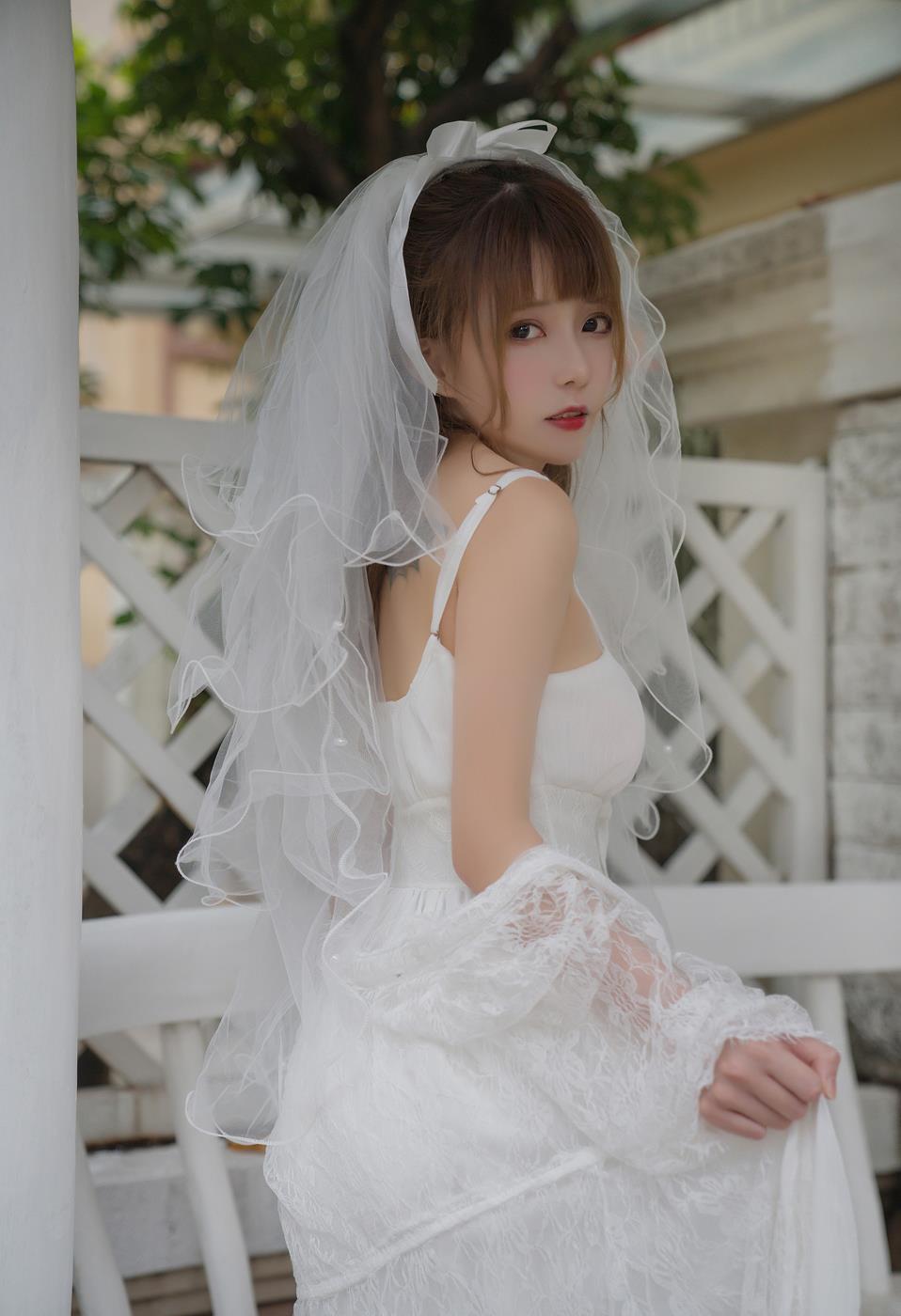 图片[10]-凛子酱 – 婚纱[9P] – 速更版-美库