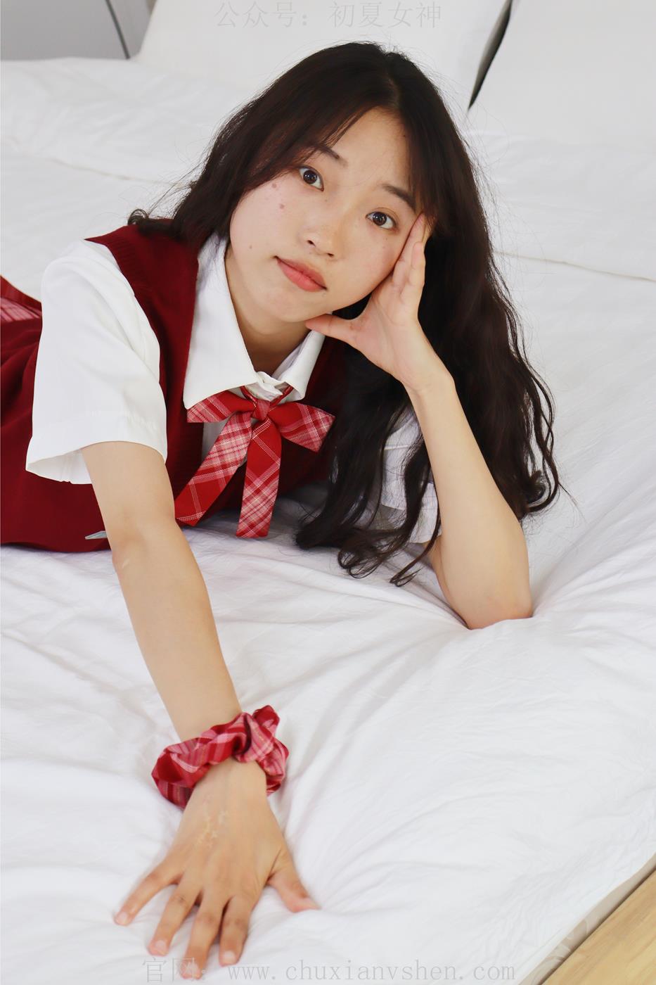 图片[75]-初夏女神  蓝莓 S码大红色JK套搭小黑皮鞋[100P] – 速更版-美库