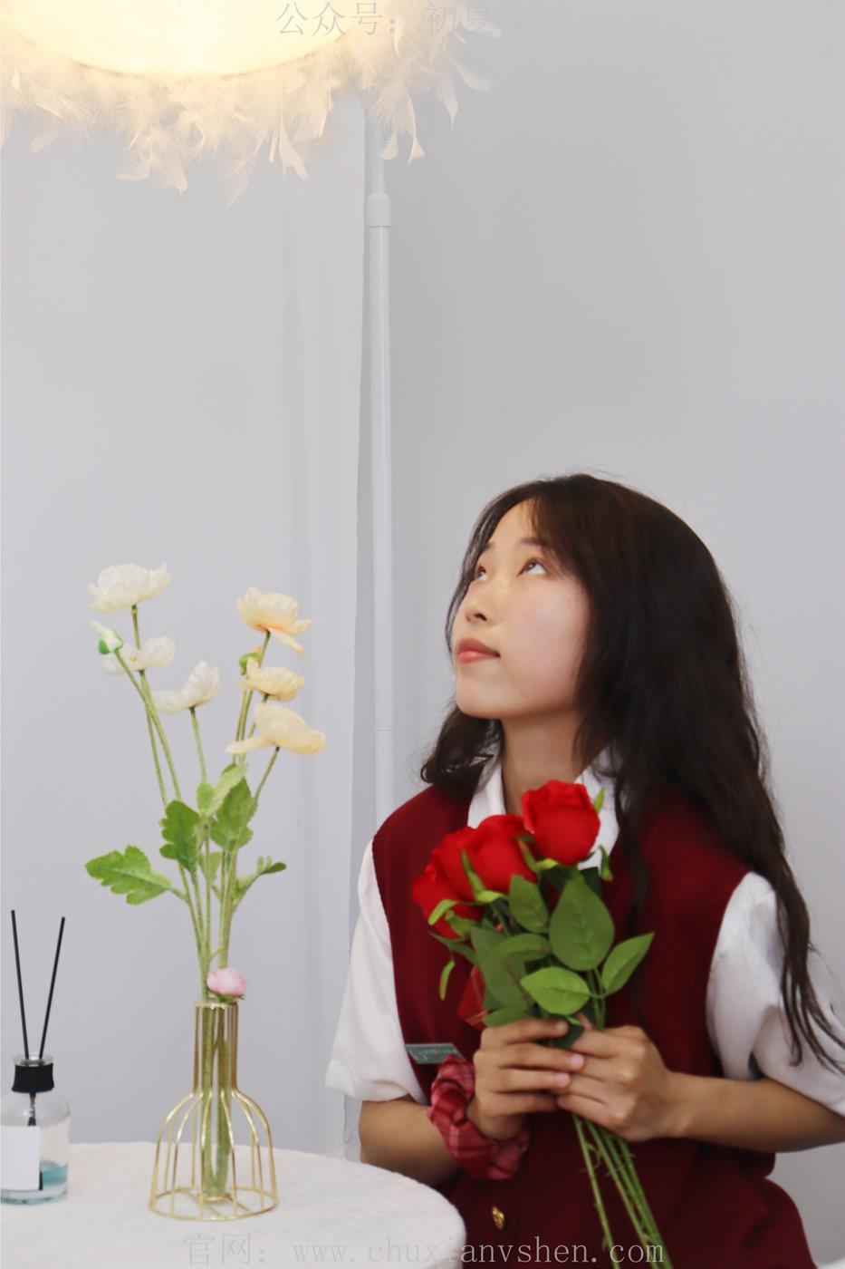 图片[79]-初夏女神  蓝莓 S码大红色JK套搭小黑皮鞋[100P] – 速更版-美库