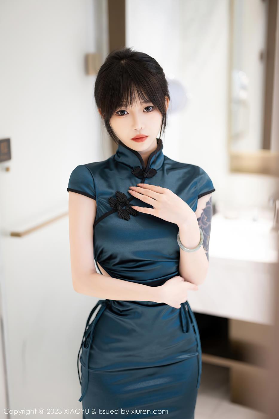图片[29]-[XIAOYU语画界] 2023.07.25 VOL.1077 奶瓶. 旗袍美腿[32P] – 速更版-美库