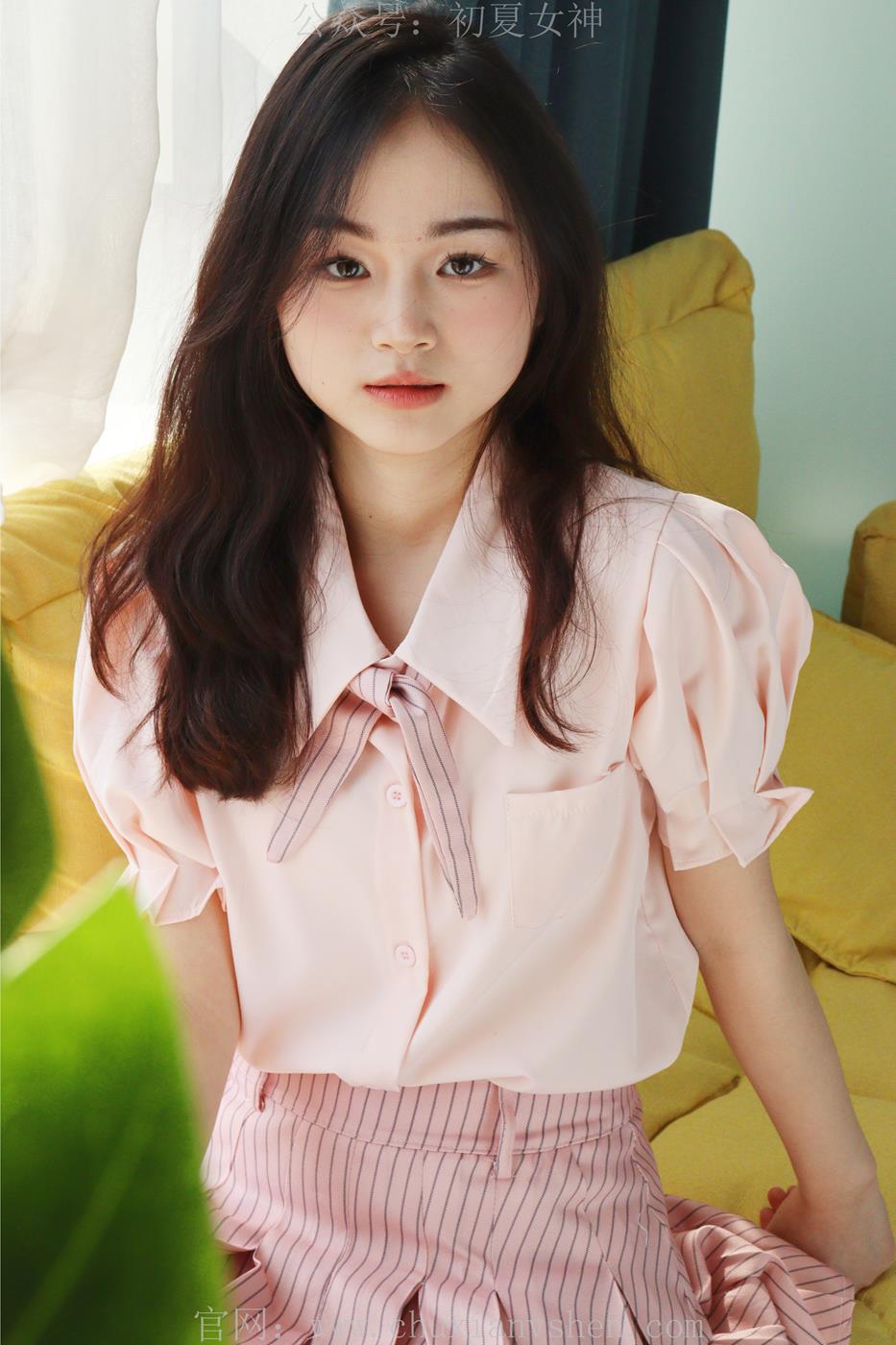 图片[10]-初夏女神 十一 粉色S码休闲JK搭白色高跟鞋[97P] – 速更版-美库