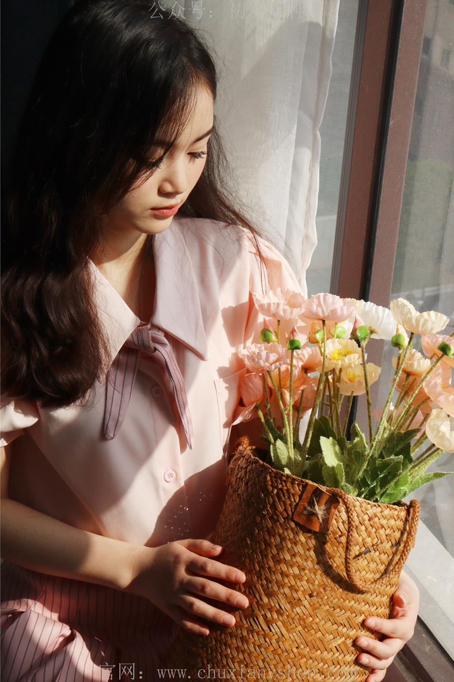 图片[27]-初夏女神 十一 粉色S码休闲JK搭白色高跟鞋[97P] – 速更版-美库