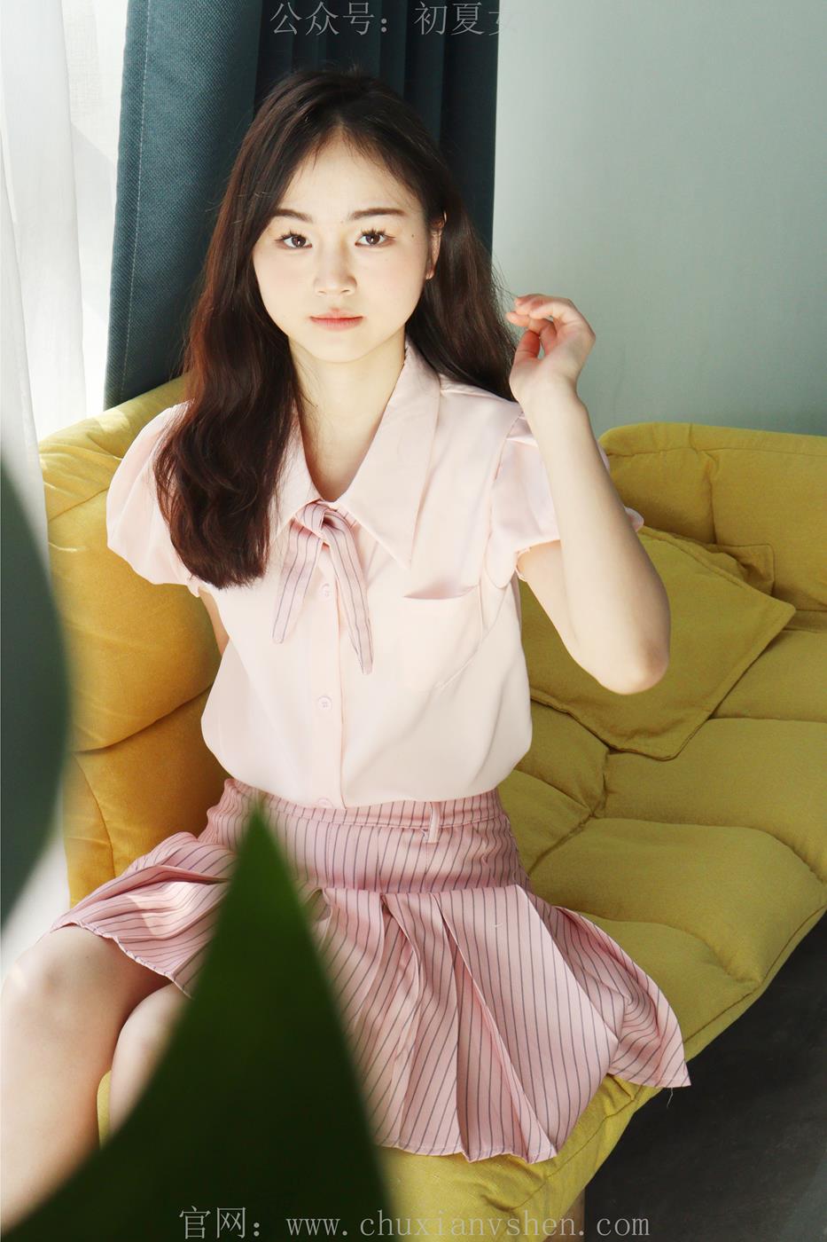 图片[44]-初夏女神 十一 粉色S码休闲JK搭白色高跟鞋[97P] – 速更版-美库