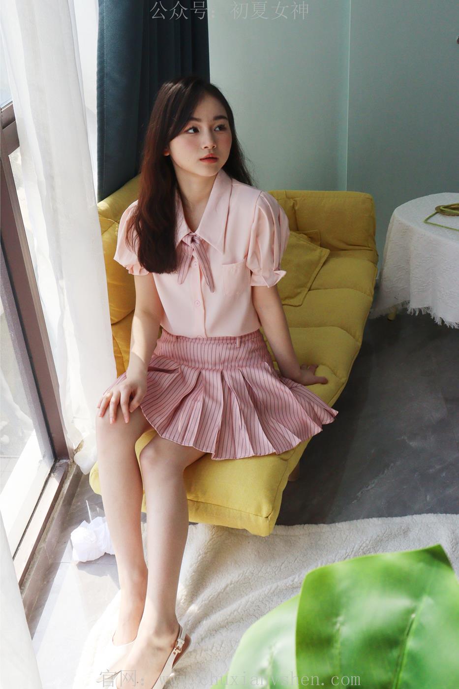 图片[48]-初夏女神 十一 粉色S码休闲JK搭白色高跟鞋[97P] – 速更版-美库