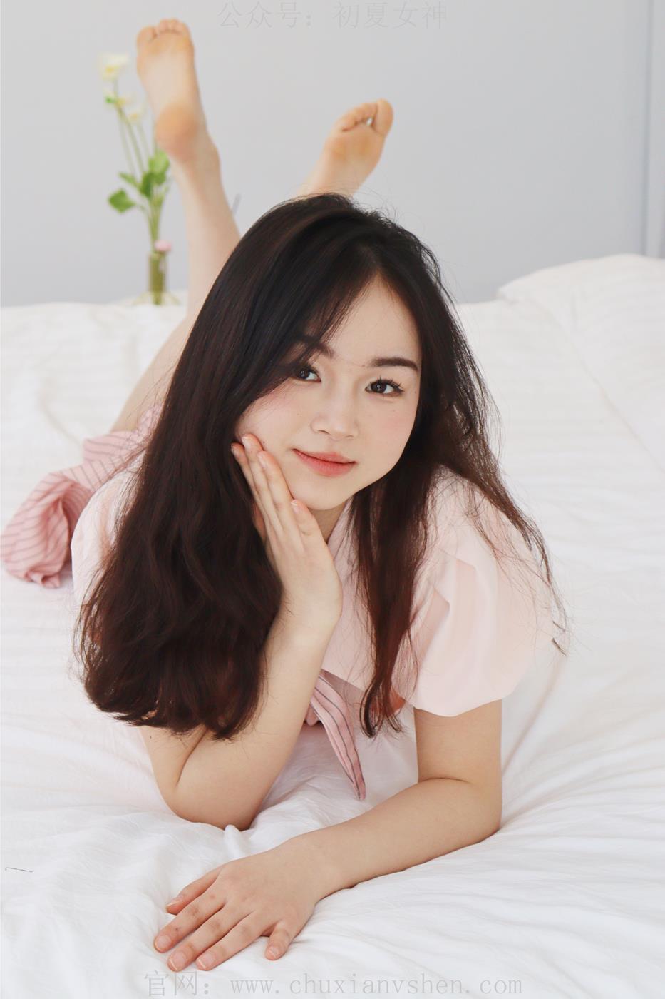 图片[70]-初夏女神 十一 粉色S码休闲JK搭白色高跟鞋[97P] – 速更版-美库