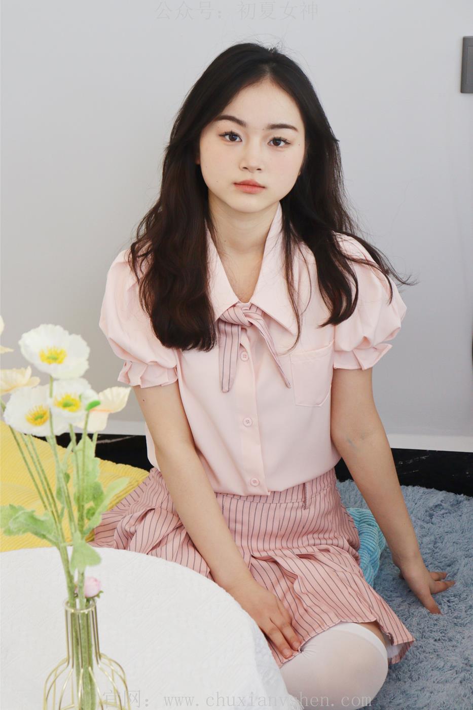 图片[89]-初夏女神 十一 粉色S码休闲JK搭白色高跟鞋[97P] – 速更版-美库