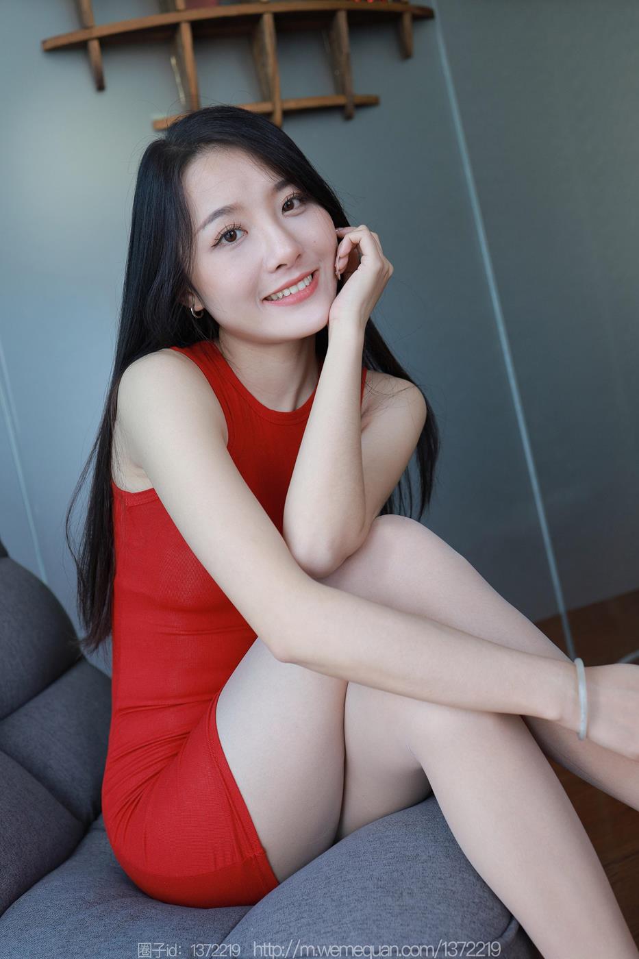 图片[57]-[IESS异思趣向] 2023.02.25 丝享家1372：婉萍《红色包臀裙》[88P] – 速更版-美库