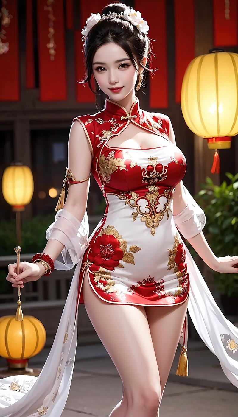 图片[28]-[[AI绘画] 050 国风 旗袍[36P] – 速更版-美库