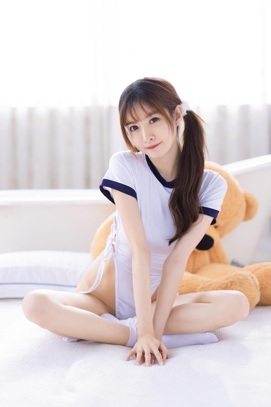 图片[32]-网紅Coser@王羽杉 双马尾体操服[53P] – 速更版-美库