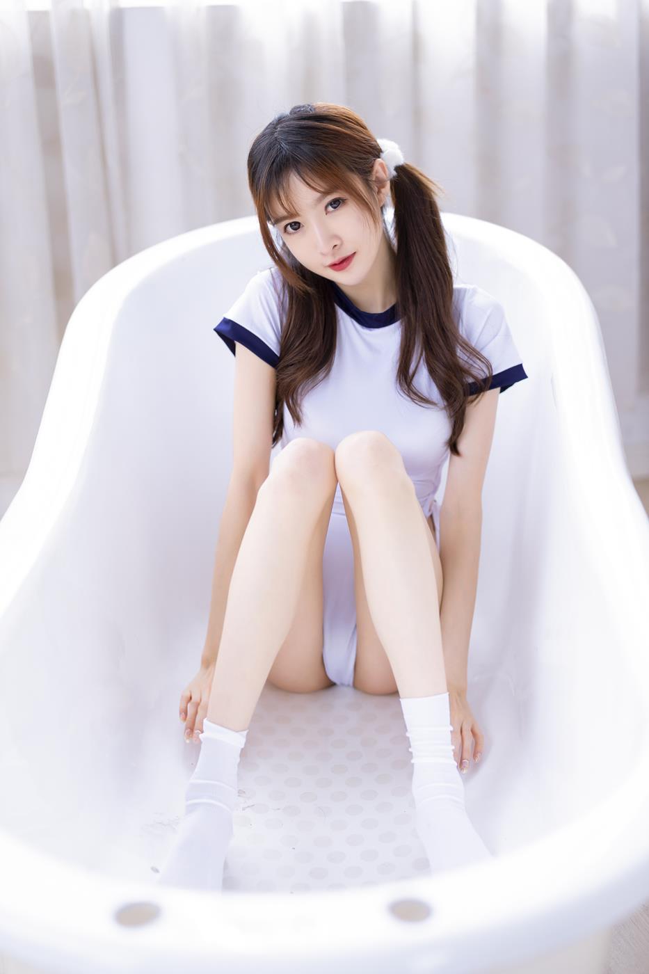 图片[43]-网紅Coser@王羽杉 双马尾体操服[53P] – 速更版-美库