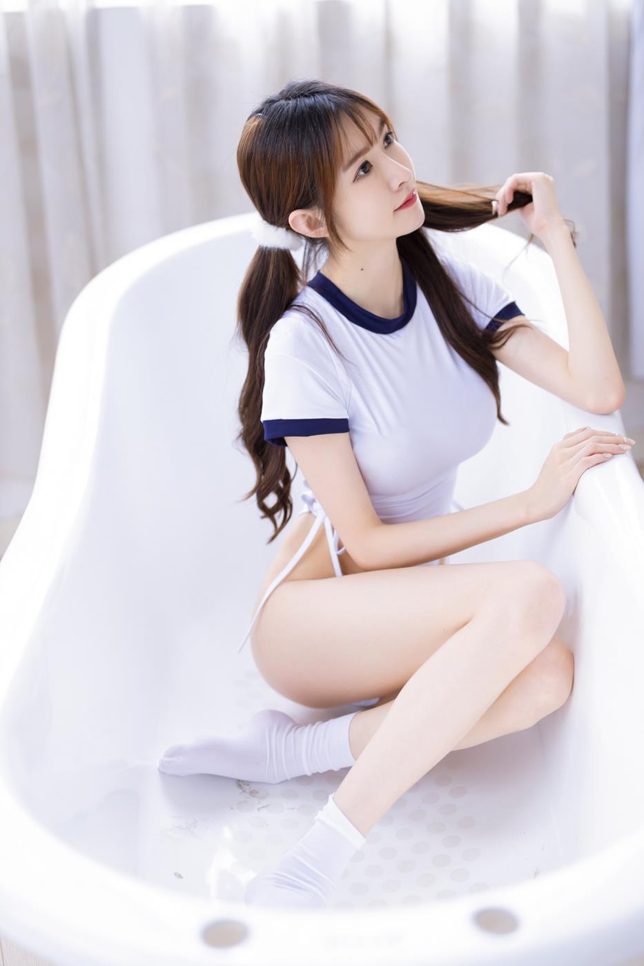 图片[46]-网紅Coser@王羽杉 双马尾体操服[53P] – 速更版-美库