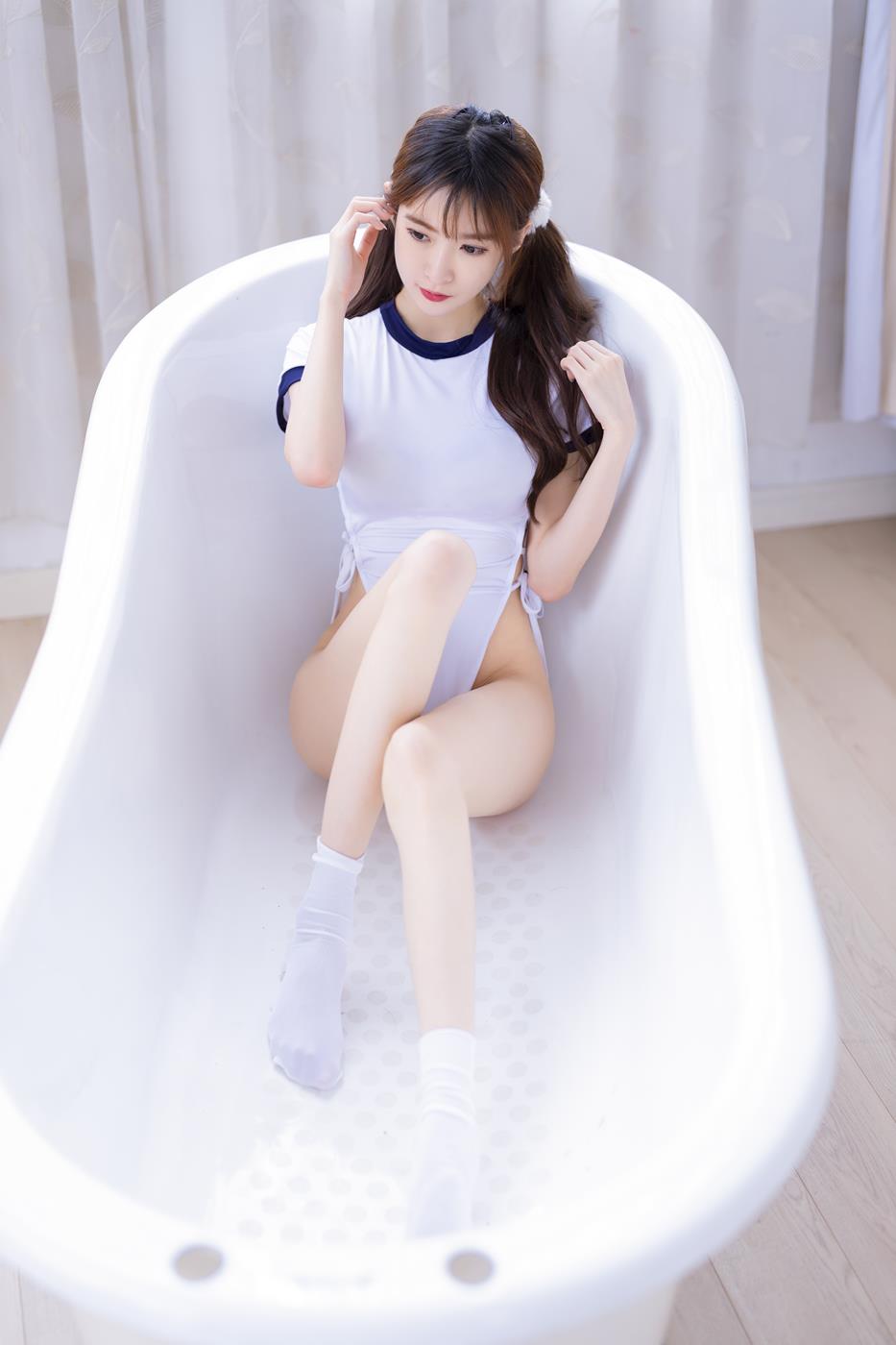 图片[49]-网紅Coser@王羽杉 双马尾体操服[53P] – 速更版-美库