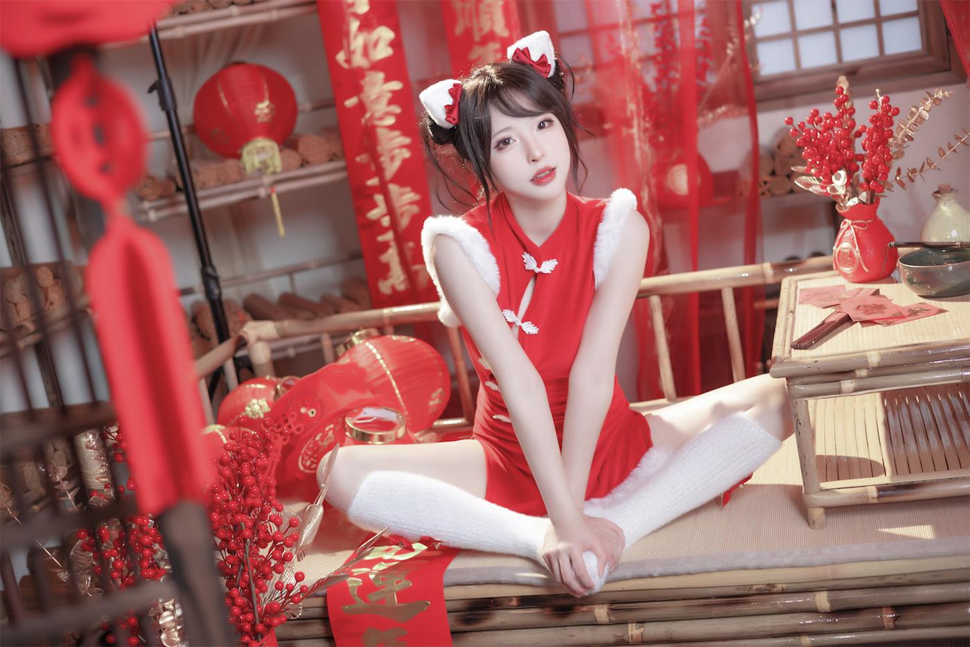 图片[21]-清水由乃  – 2023新年旗袍[57P] – 速更版-美库