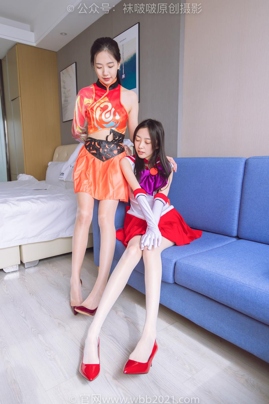 图片[18]-[BoBoSocks袜啵啵]NO.263 小甜豆稚予-两双高跟鞋、油亮肉丝、油亮白丝[140P] – 速更版-美库