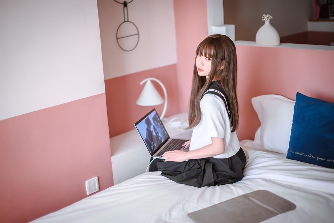 图片[12]-萌妹是青水 – JK制服[12P] – 速更版-美库