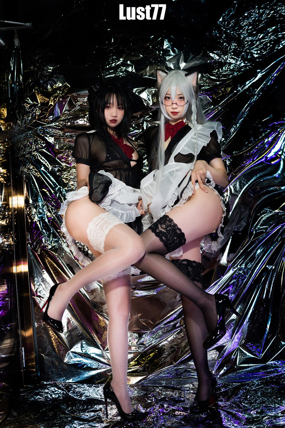 图片[11]-人气Coser@柒柒要乖哦 女仆の惩戒课 [33P] – 速更版-美库