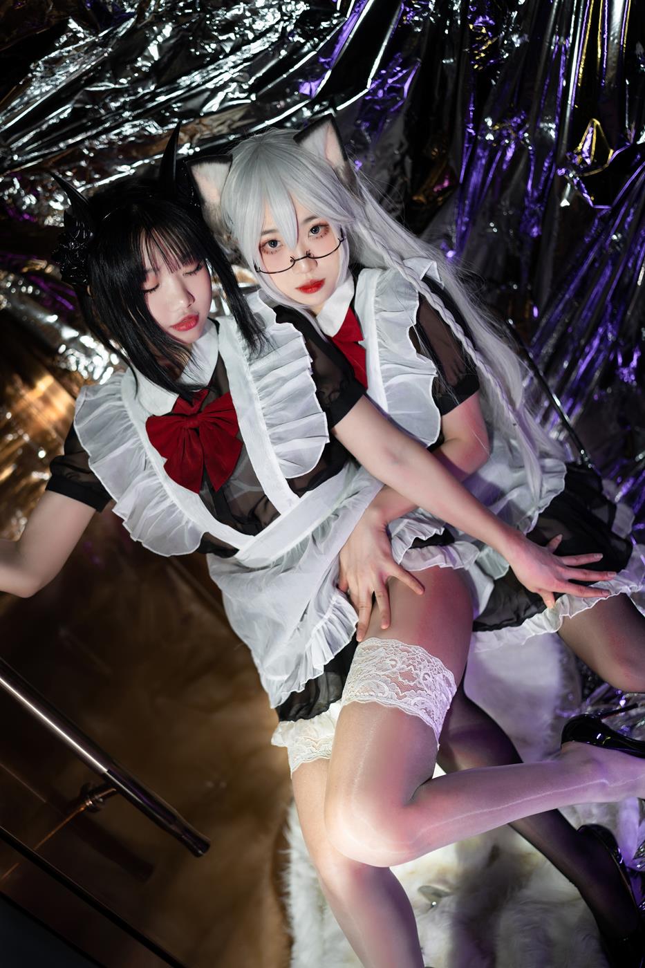 图片[13]-人气Coser@柒柒要乖哦 女仆の惩戒课 [33P] – 速更版-美库