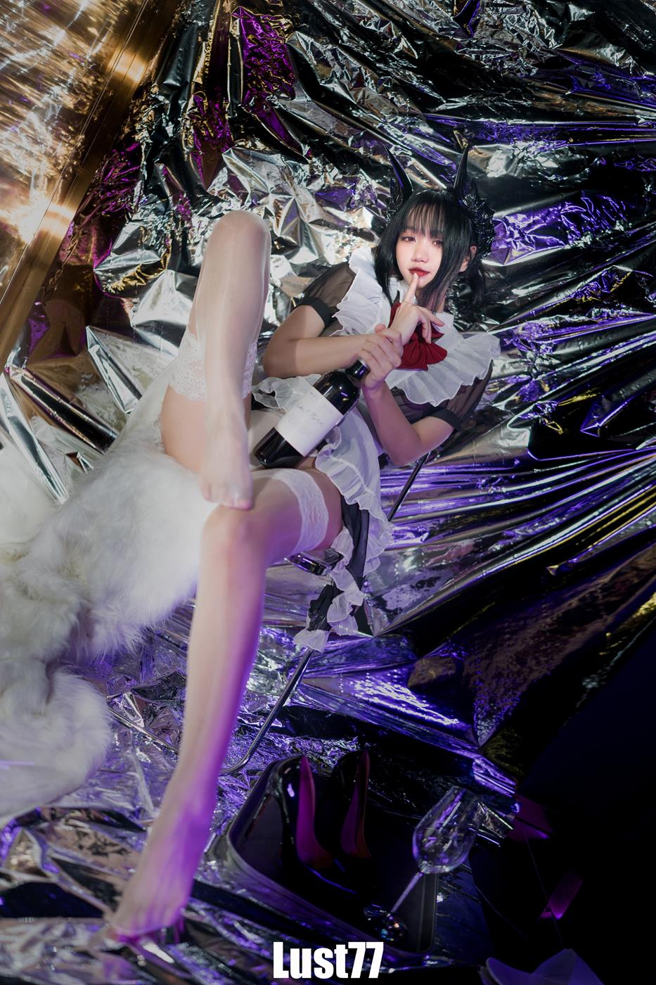 图片[19]-人气Coser@柒柒要乖哦 女仆の惩戒课 [33P] – 速更版-美库