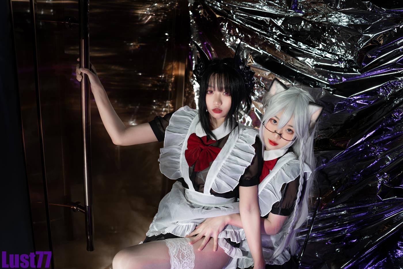 图片[29]-人气Coser@柒柒要乖哦 女仆の惩戒课 [33P] – 速更版-美库