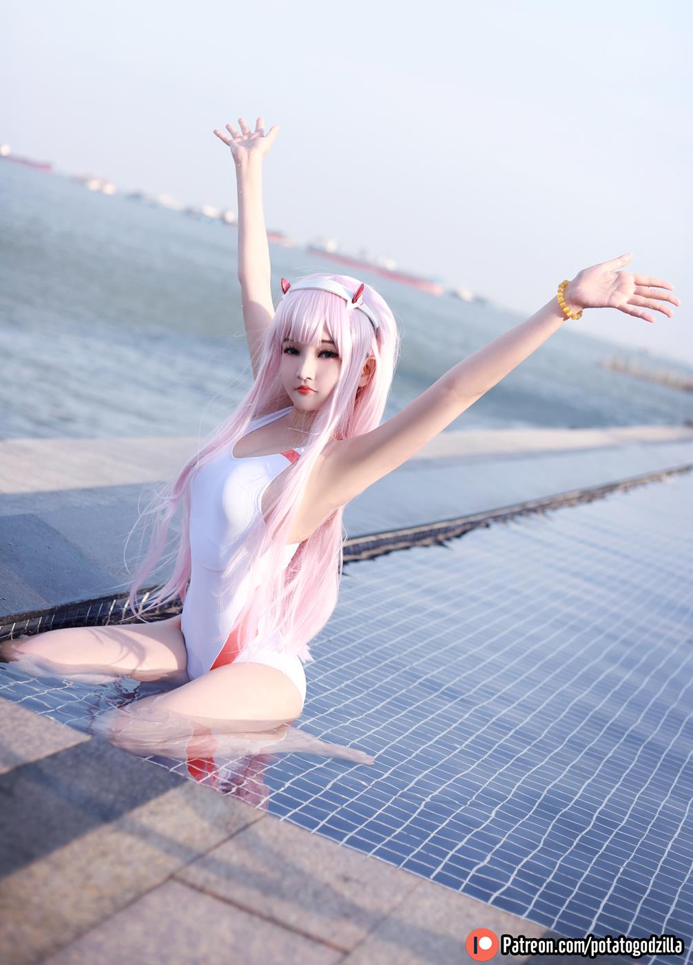 图片[16]-Potato Godzilla – Zero Two Swimsuit[27P] – 速更版-美库