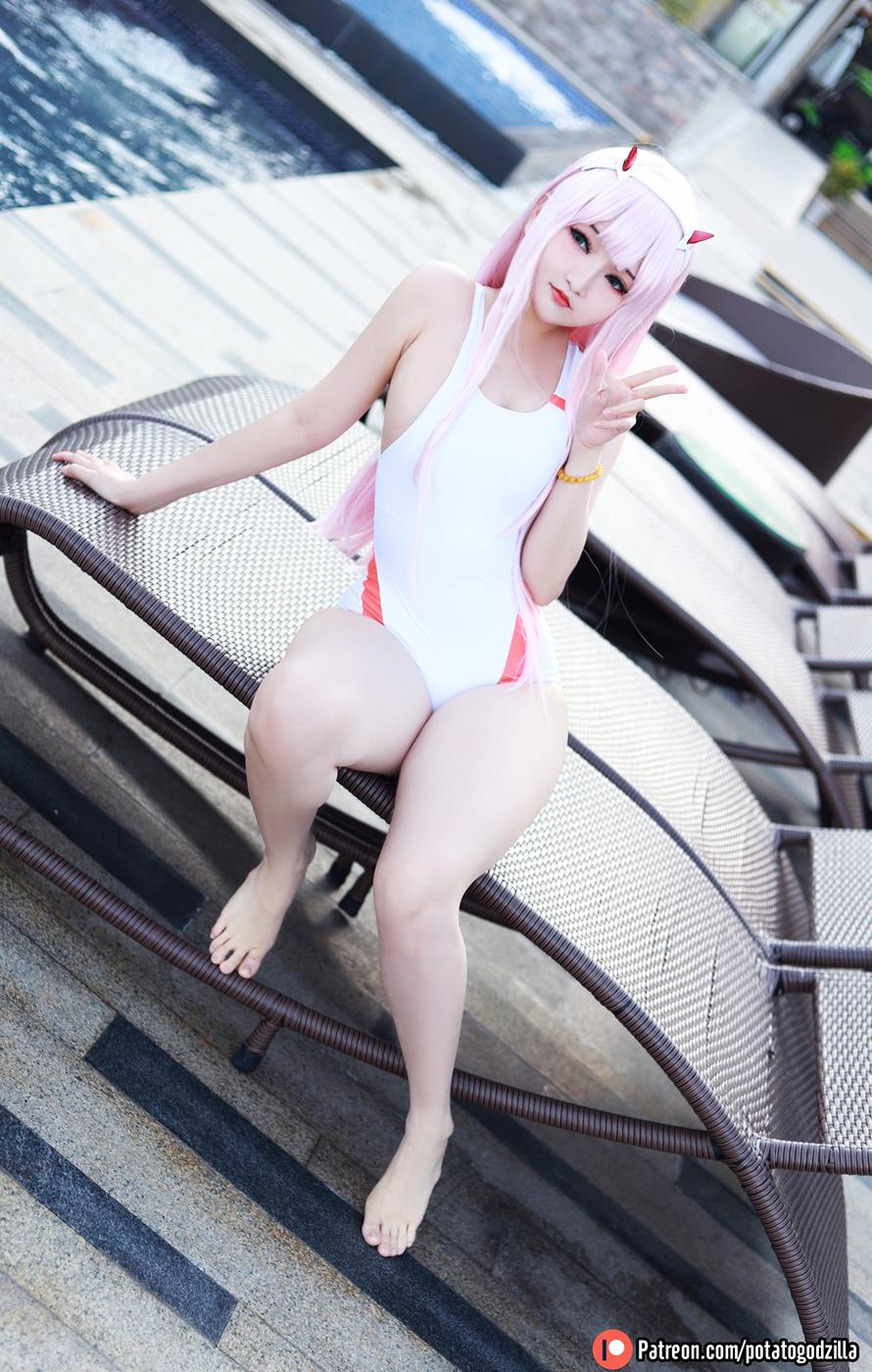 图片[19]-Potato Godzilla – Zero Two Swimsuit[27P] – 速更版-美库