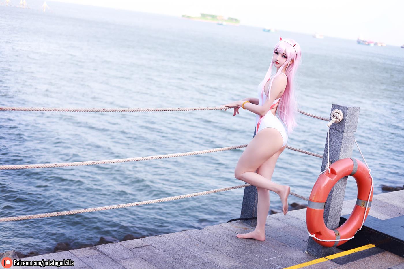 图片[27]-Potato Godzilla – Zero Two Swimsuit[27P] – 速更版-美库
