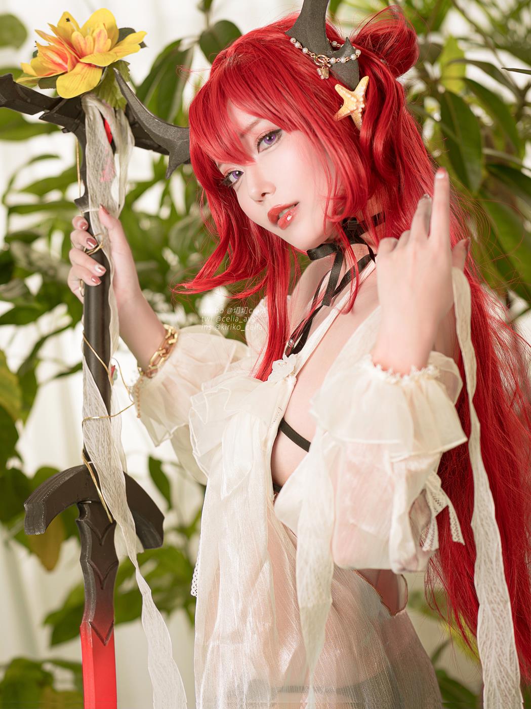 图片[20]-切切celia – 明日方舟 史尔特尔泳装[27P] – 速更版-美库