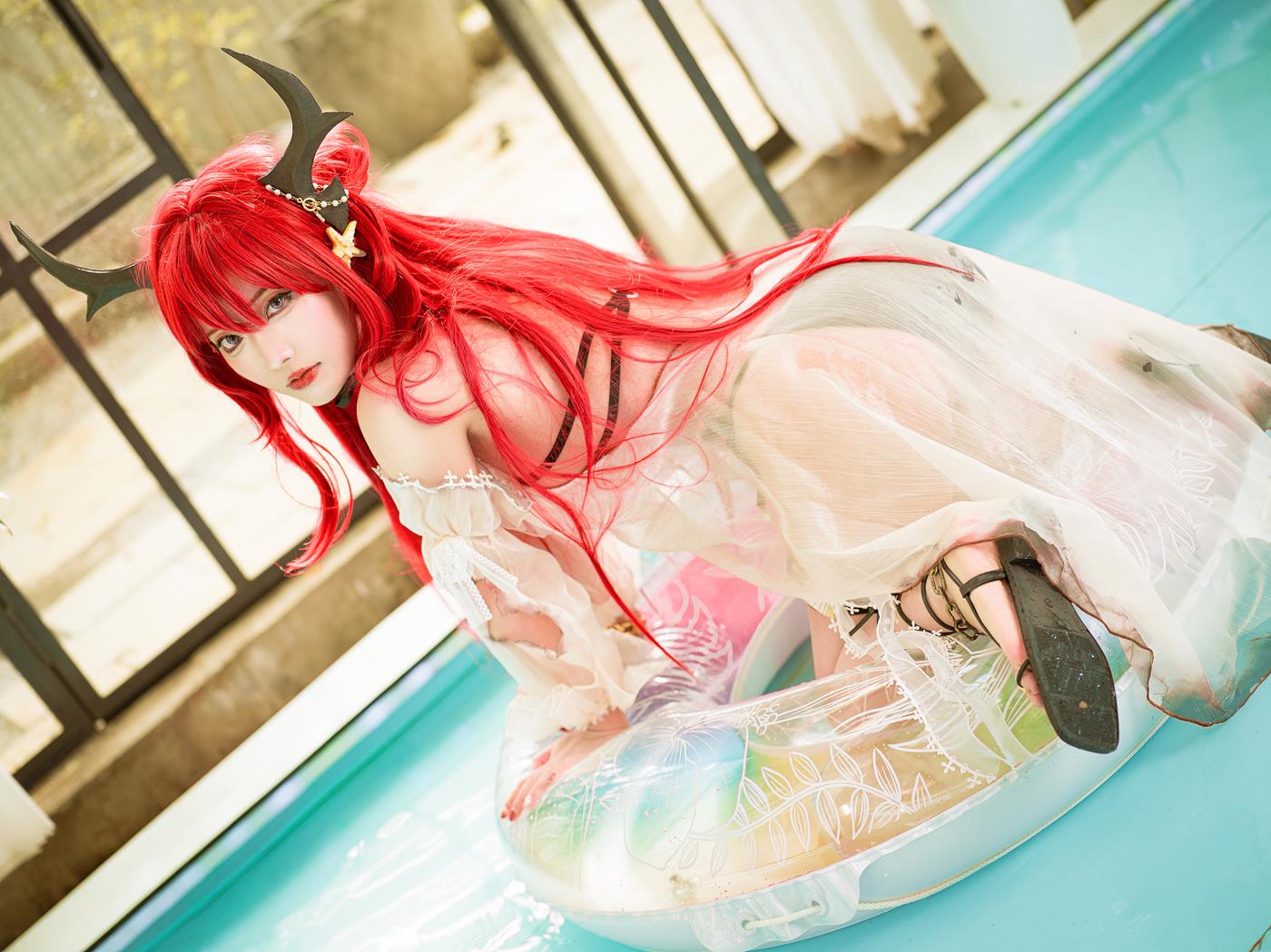 图片[27]-切切celia – 明日方舟 史尔特尔泳装[27P] – 速更版-美库