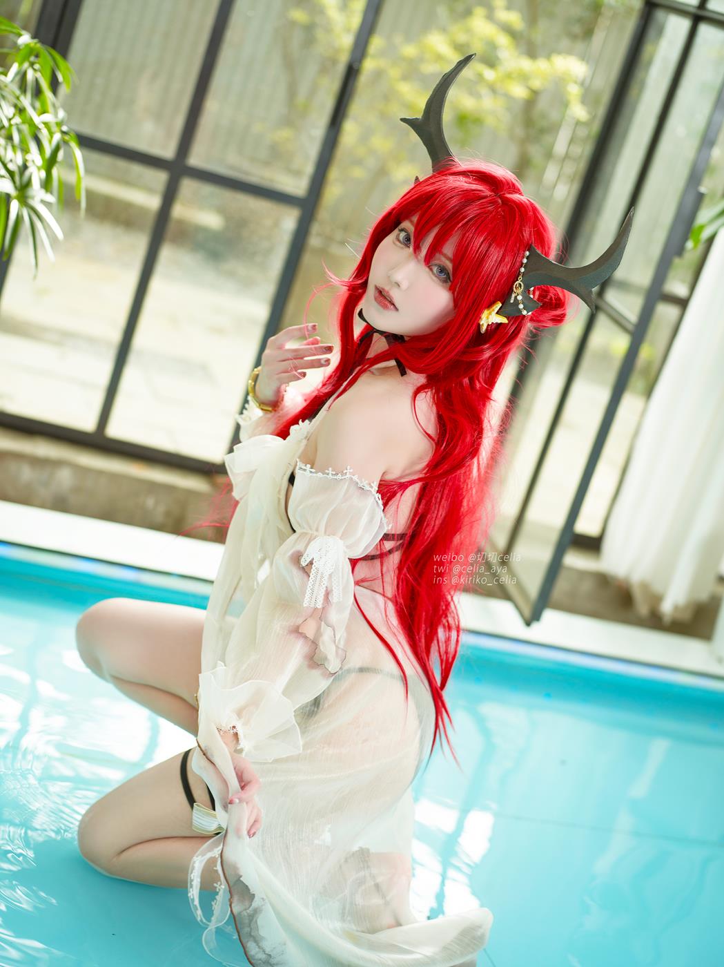 图片[28]-切切celia – 明日方舟 史尔特尔泳装[27P] – 速更版-美库