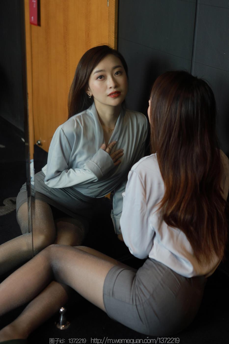 图片[14]-[IESS异思趣向] 2023.03.08 丝享家1384：小婕《灰裙亮丝》[86P] – 速更版-美库