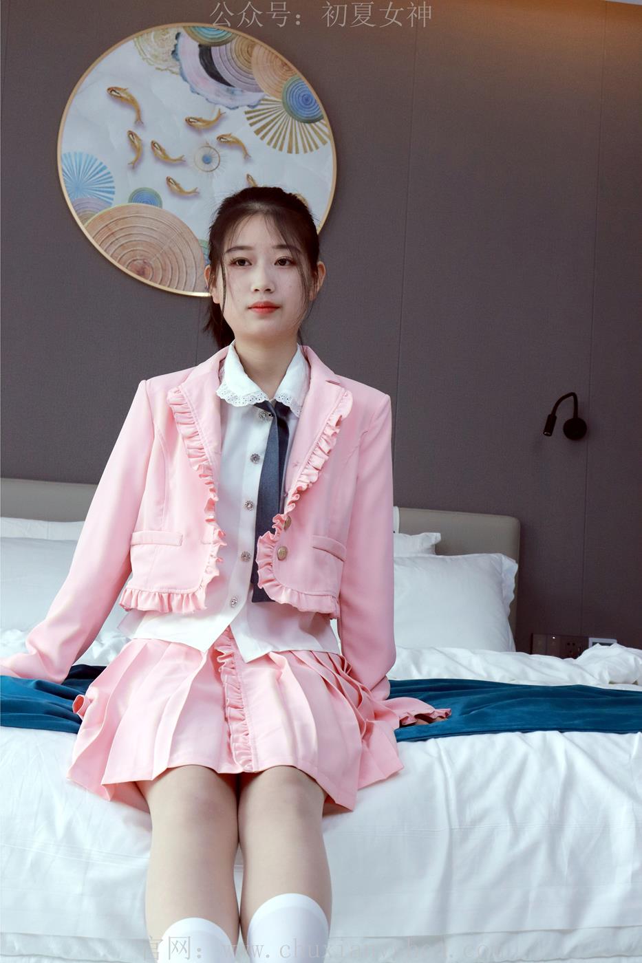 图片[12]-初夏女神 NO.012 念念 S码粉色JK套搭配36码小白鞋[113P] – 速更版-美库