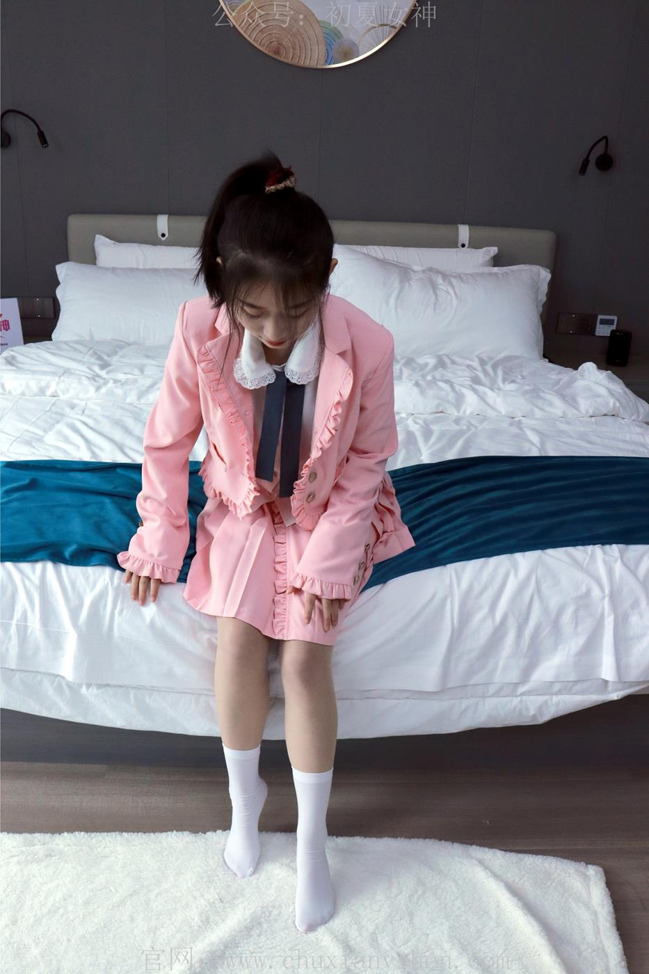 图片[18]-初夏女神 NO.012 念念 S码粉色JK套搭配36码小白鞋[113P] – 速更版-美库