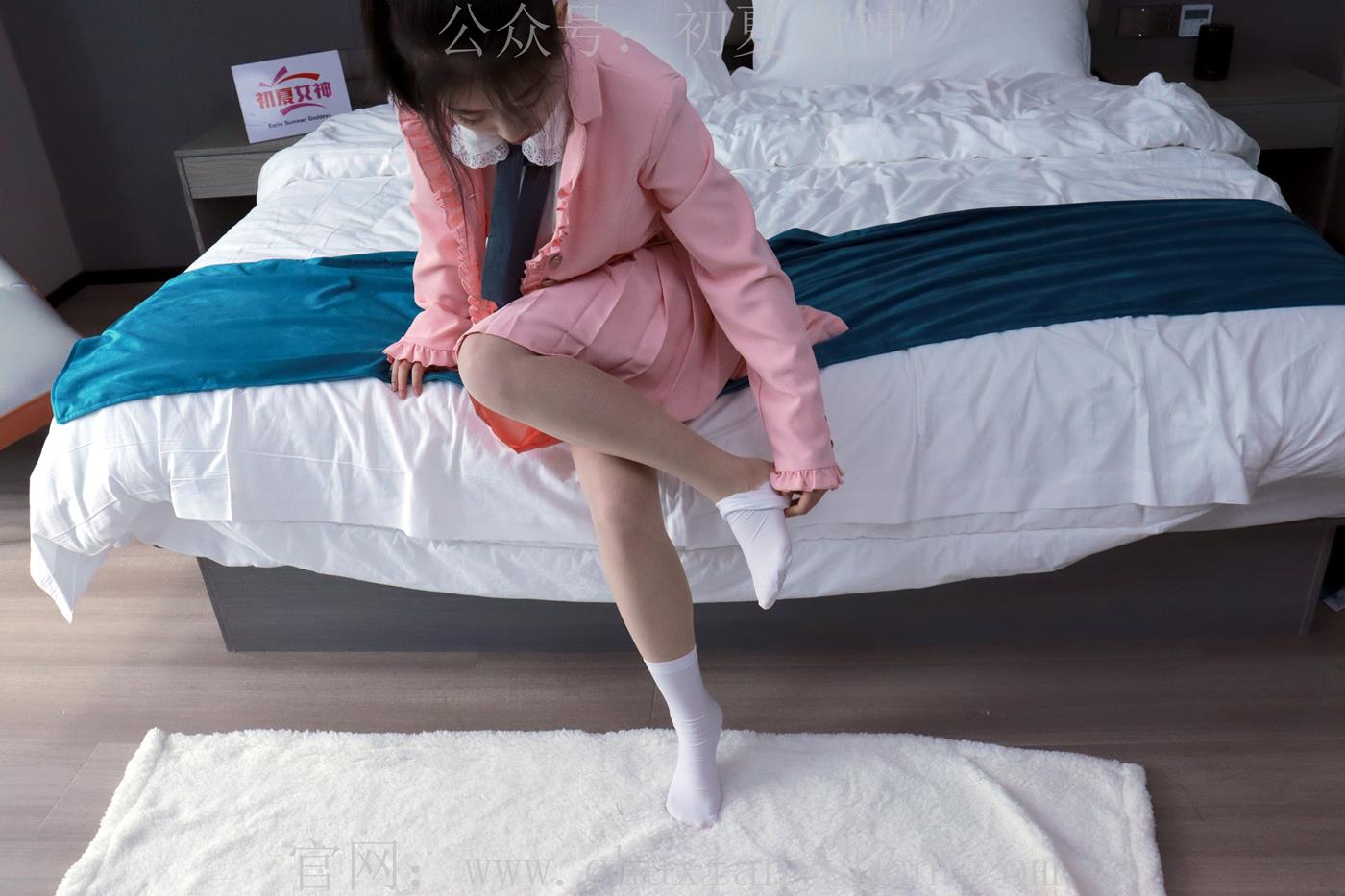 图片[20]-初夏女神 NO.012 念念 S码粉色JK套搭配36码小白鞋[113P] – 速更版-美库