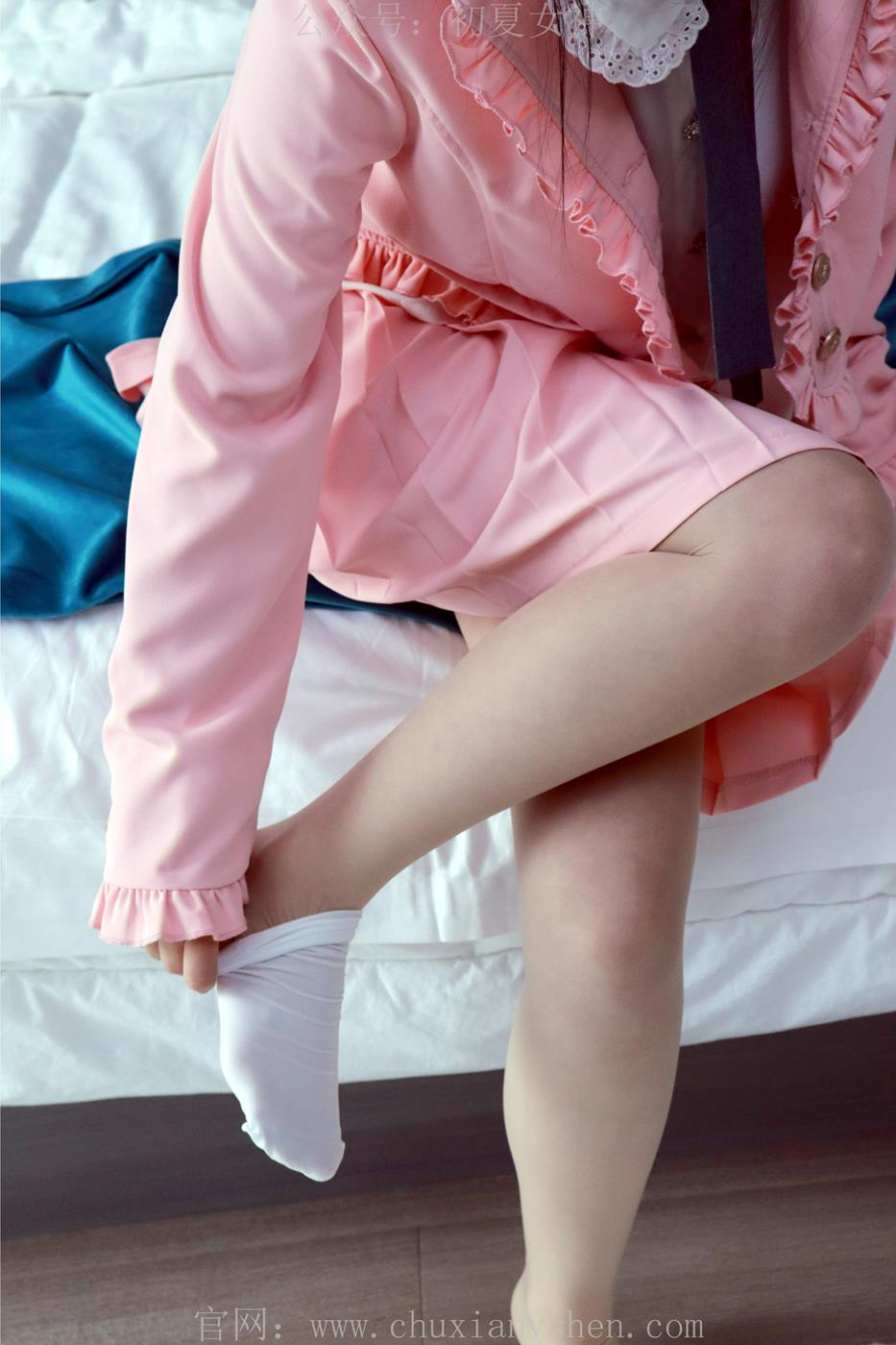 图片[23]-初夏女神 NO.012 念念 S码粉色JK套搭配36码小白鞋[113P] – 速更版-美库