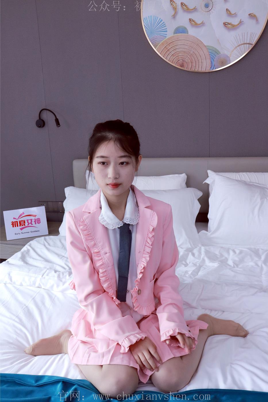 图片[25]-初夏女神 NO.012 念念 S码粉色JK套搭配36码小白鞋[113P] – 速更版-美库