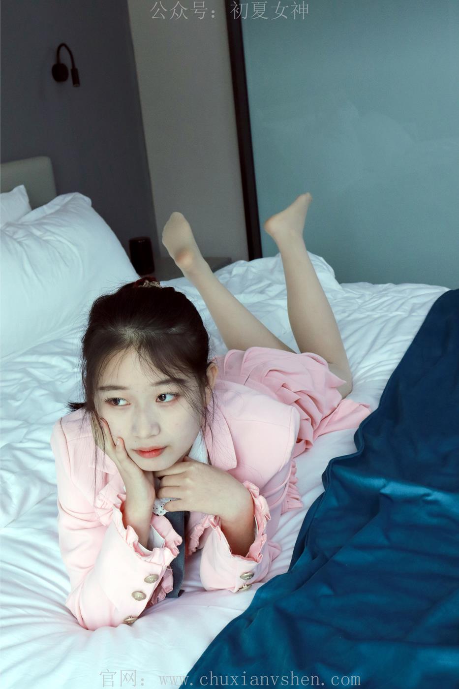 图片[33]-初夏女神 NO.012 念念 S码粉色JK套搭配36码小白鞋[113P] – 速更版-美库