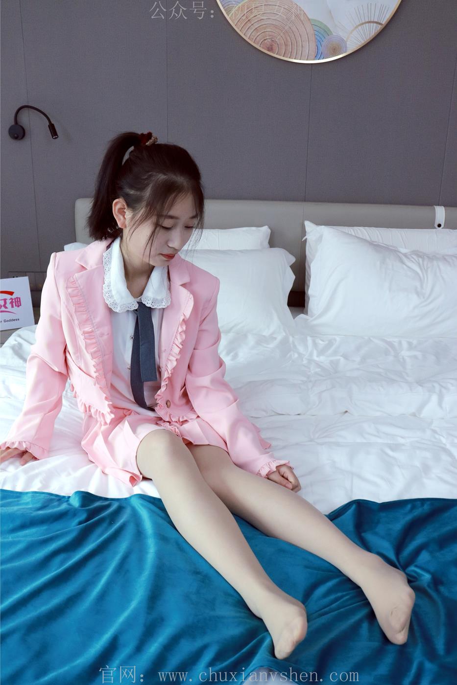 图片[39]-初夏女神 NO.012 念念 S码粉色JK套搭配36码小白鞋[113P] – 速更版-美库