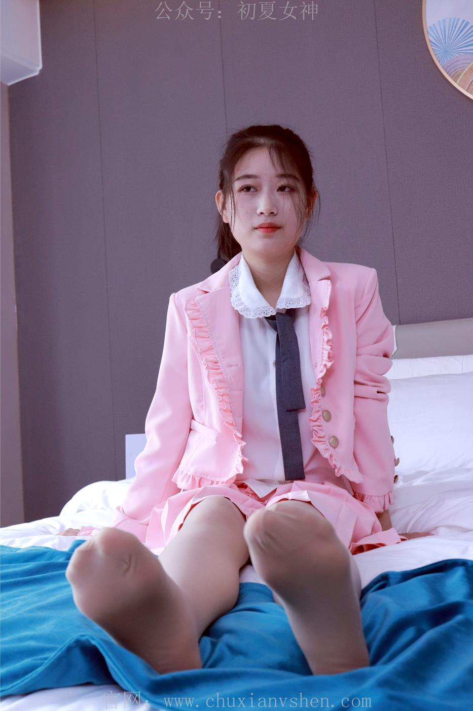 图片[42]-初夏女神 NO.012 念念 S码粉色JK套搭配36码小白鞋[113P] – 速更版-美库