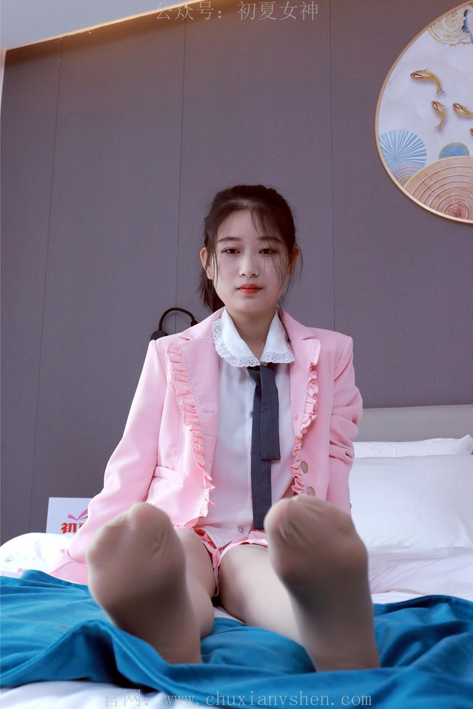 图片[43]-初夏女神 NO.012 念念 S码粉色JK套搭配36码小白鞋[113P] – 速更版-美库