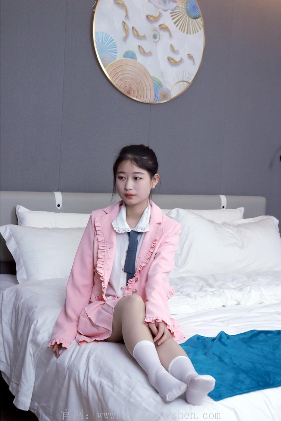 图片[65]-初夏女神 NO.012 念念 S码粉色JK套搭配36码小白鞋[113P] – 速更版-美库