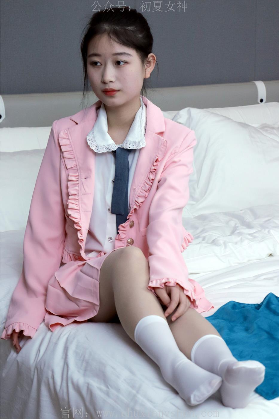 图片[66]-初夏女神 NO.012 念念 S码粉色JK套搭配36码小白鞋[113P] – 速更版-美库