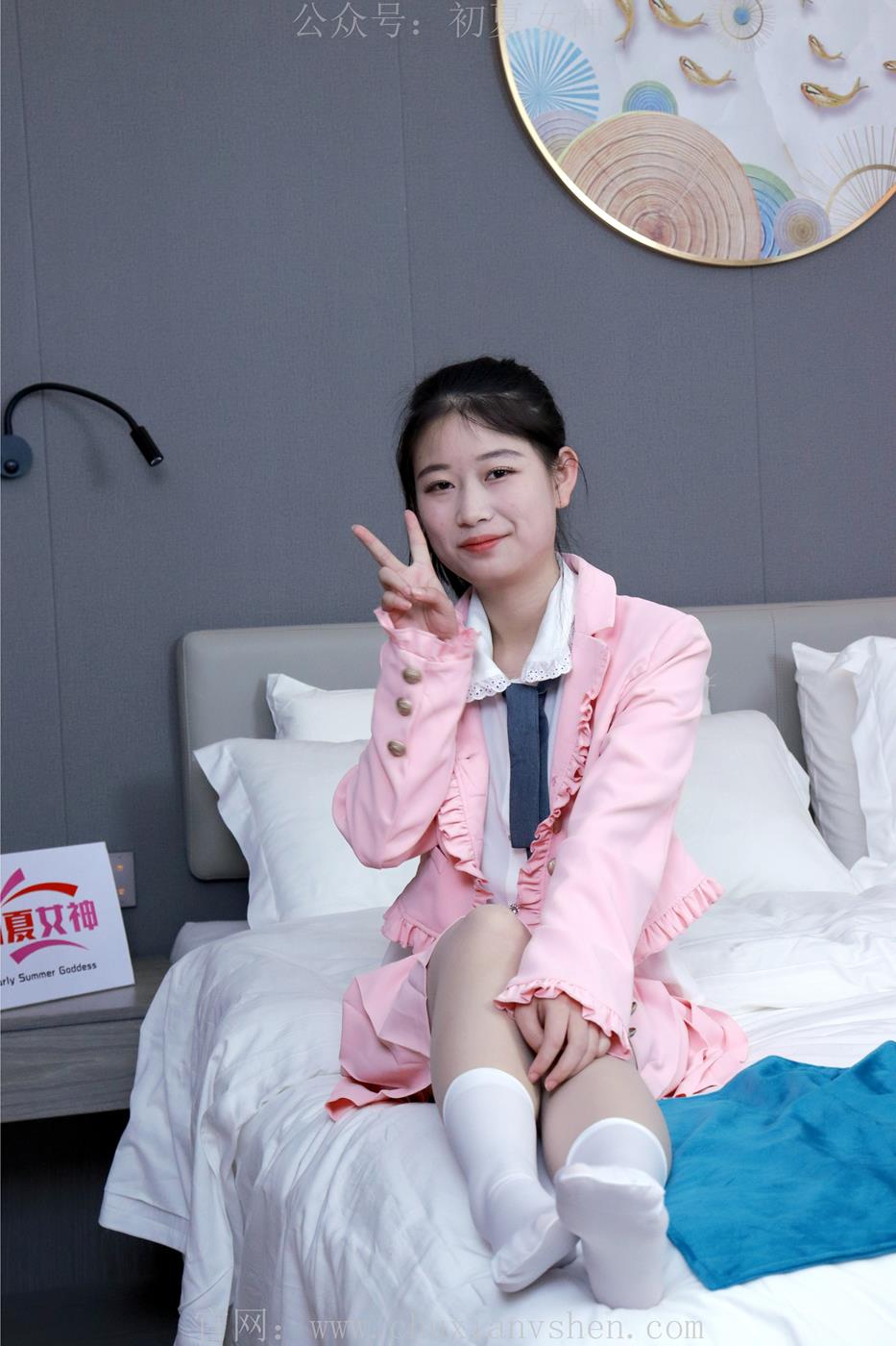 图片[67]-初夏女神 NO.012 念念 S码粉色JK套搭配36码小白鞋[113P] – 速更版-美库