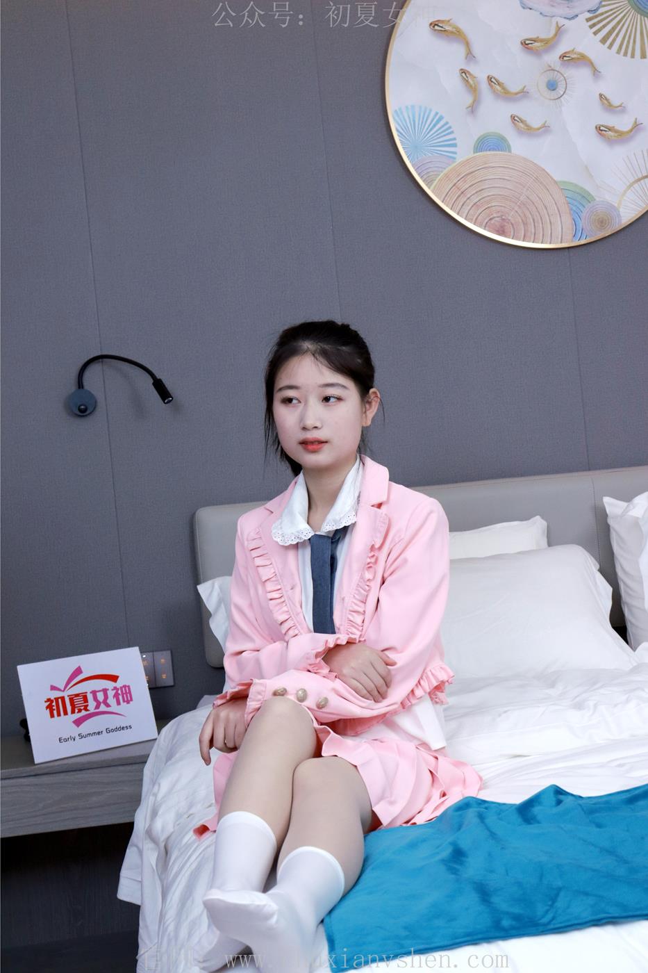 图片[68]-初夏女神 NO.012 念念 S码粉色JK套搭配36码小白鞋[113P] – 速更版-美库