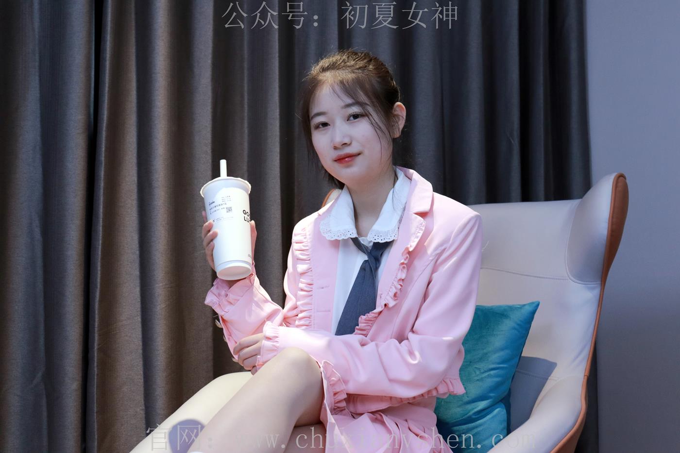 图片[73]-初夏女神 NO.012 念念 S码粉色JK套搭配36码小白鞋[113P] – 速更版-美库