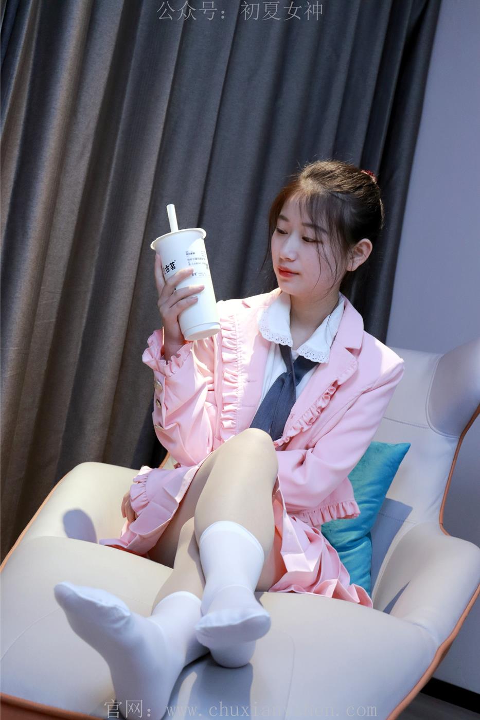 图片[75]-初夏女神 NO.012 念念 S码粉色JK套搭配36码小白鞋[113P] – 速更版-美库