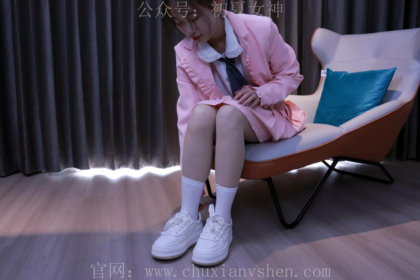 图片[94]-初夏女神 NO.012 念念 S码粉色JK套搭配36码小白鞋[113P] – 速更版-美库