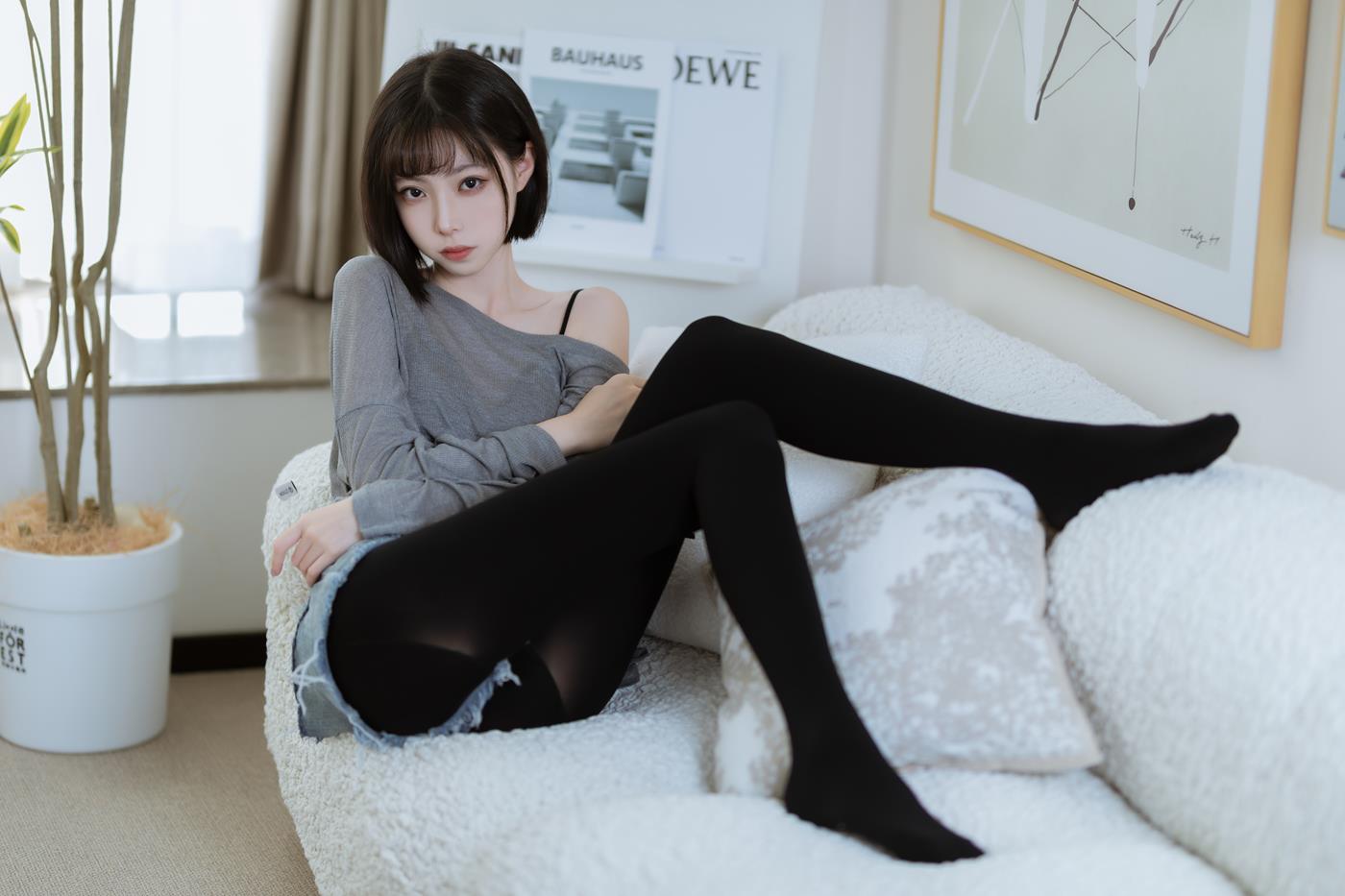 图片[20]-许岚(叁月life) – 半透毛衣[40P] – 速更版-美库